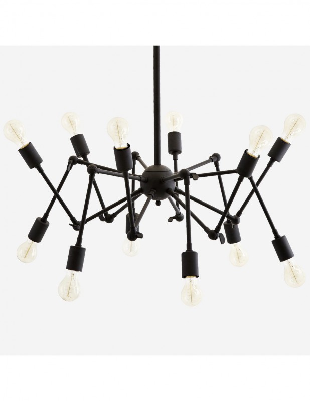 CEILING LAMP SPIDER BLACK      - HANGING LAMPS